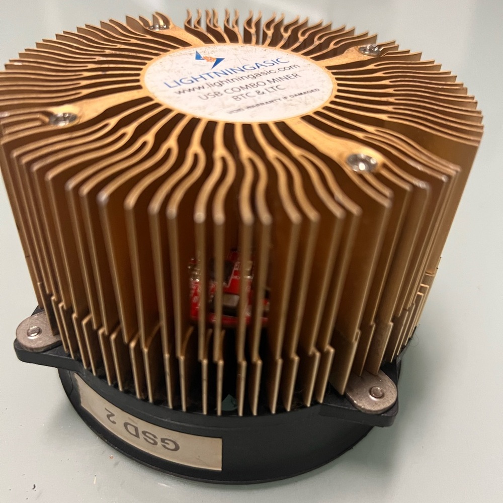 Gold and Black Networking Device